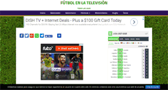 Desktop Screenshot of futbolenlatelevision.com