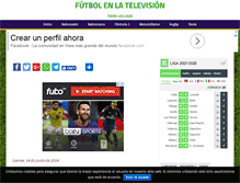 Tablet Screenshot of futbolenlatelevision.com